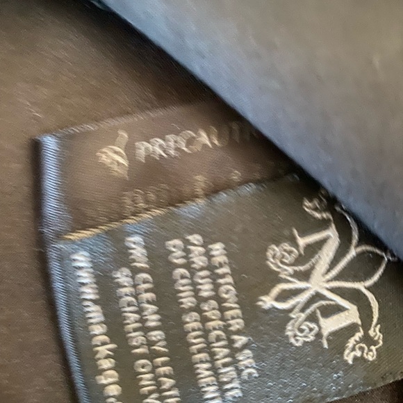 Mackage Izzy Black trench coat with leather - Picture 11 of 11